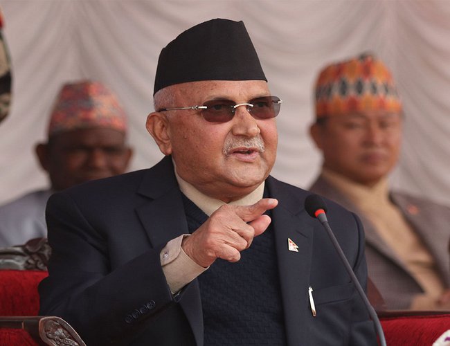 विकासको गति देखेर प्रचण्ड-नेपाल छट्पटिनुभयो : प्रम केपी ओली