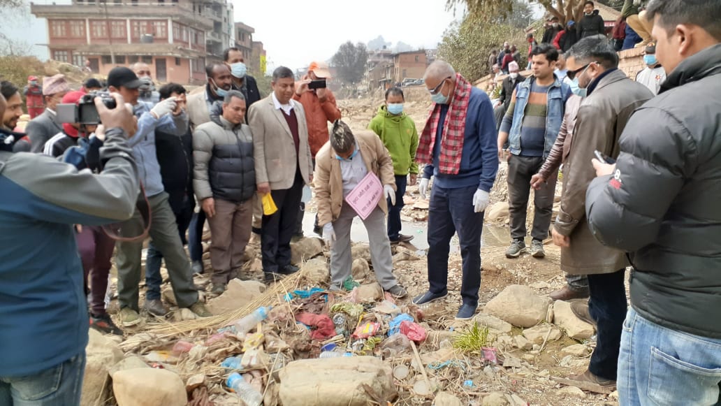पनौतीको त्रिवेणी सरसफाई अभियान १०० हप्ता पुरा, स्वर्णमहोत्सव कार्यक्रमको आयोजना 