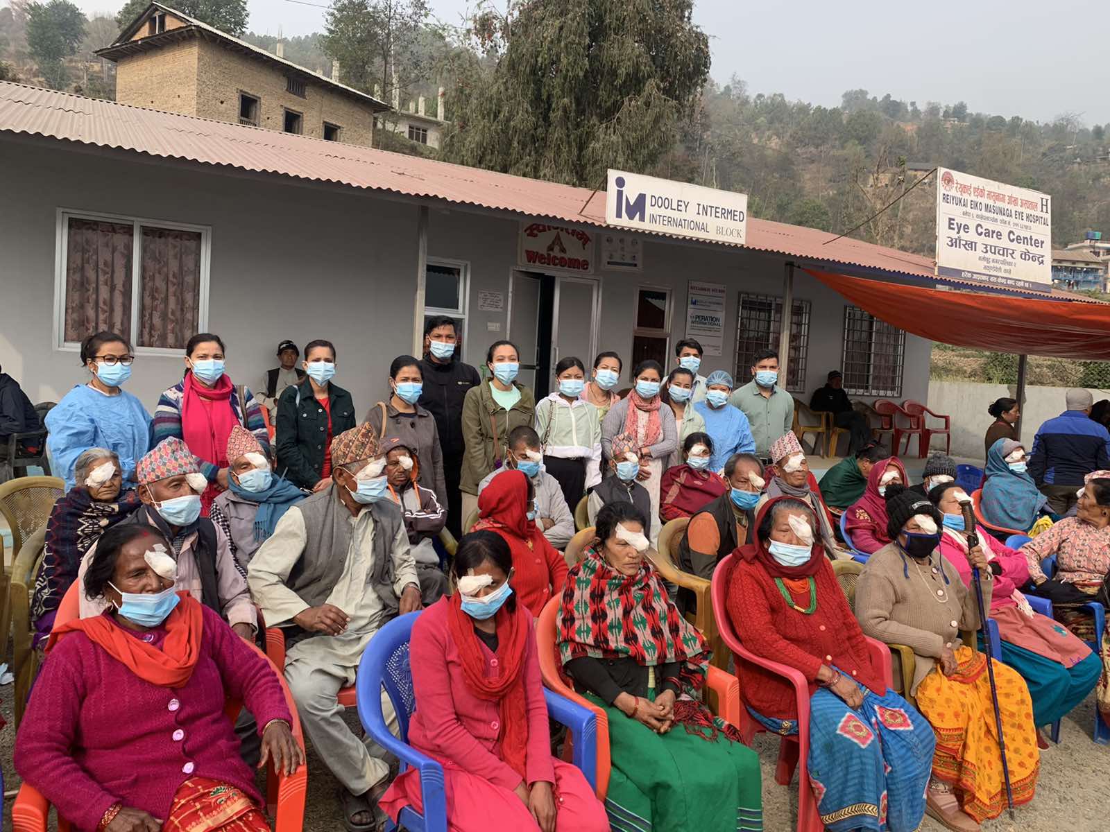 भकुण्डेमा १ सय २१ जनाको मोतियाविन्दुको शल्यक्रिया