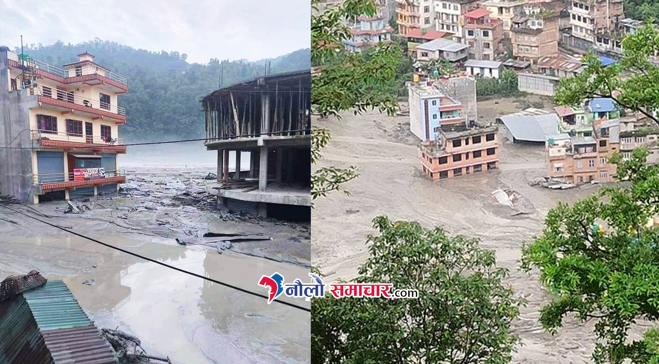 सिन्धुपाल्चोकमा बाढी बितण्डा: बेपत्ता भएका सात जनाको शव फेला