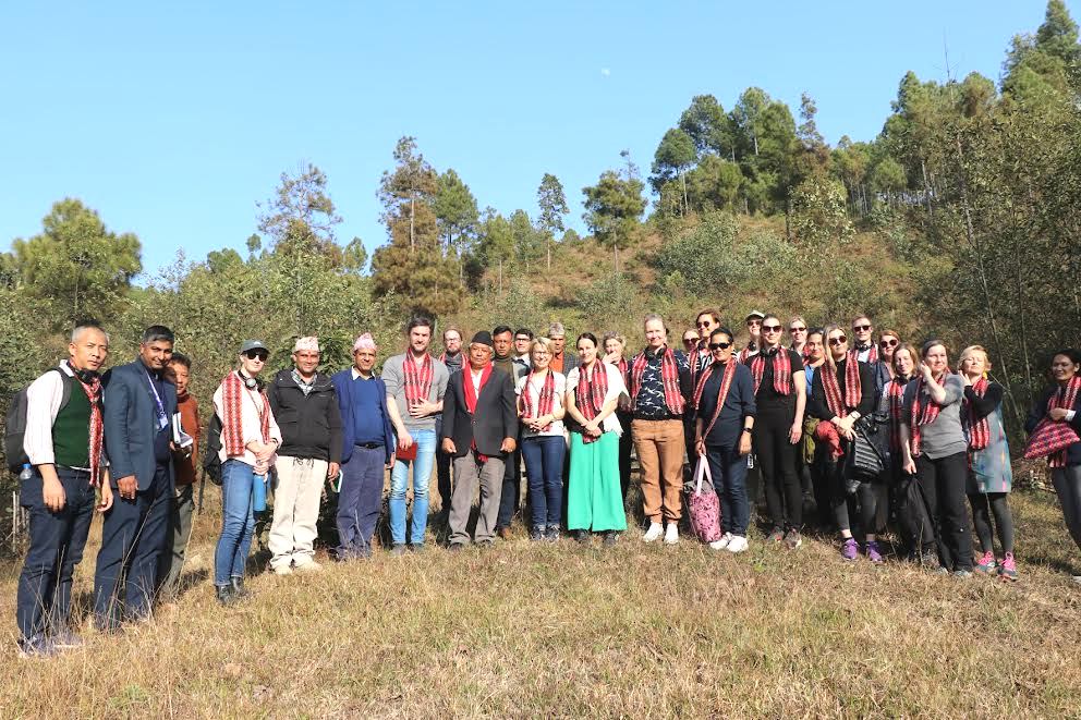 मुहान संरक्षण कार्यक्रम हेर्न फिन्डल्याण्डको टोली नमोबुद्ध नगरमा 