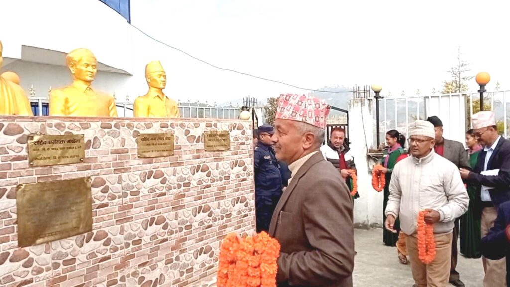 पनौती नगरले र्यालीसहित सहिद पार्क पुगी मनायो ‘सहिद दिवस’