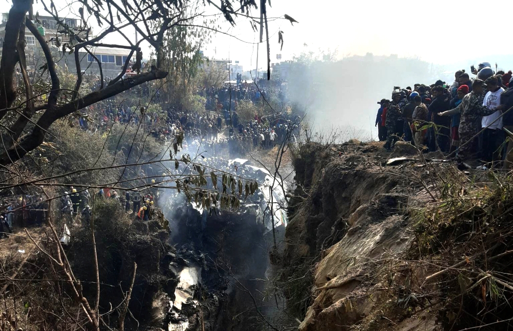 पोखरा विमान दुर्घटना : ७० जनाको शव भेटियो, दुईको अवस्था अझै अज्ञात
