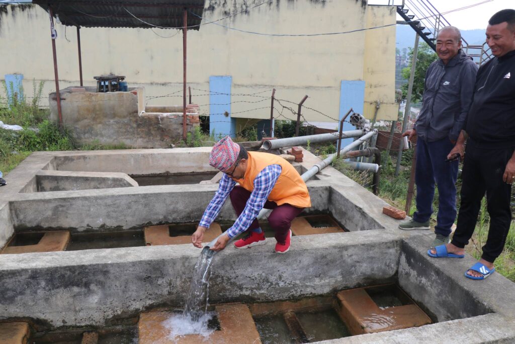 बनेपामा पुग्यो एकीकृत खानेपानी आयोजनाको पानी