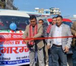खोपासी र शंखुबाट विद्युतीय माइक्रो बस सञ्चालन