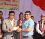 नेपाली कांग्रेस शंखुपाटीचौरले गरेको कार्यकर्ता भेलामा पार्टी प्रवेशको लर्को