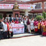 धुलिखेल नगरपालिकामा श्रमिक सम्मानित