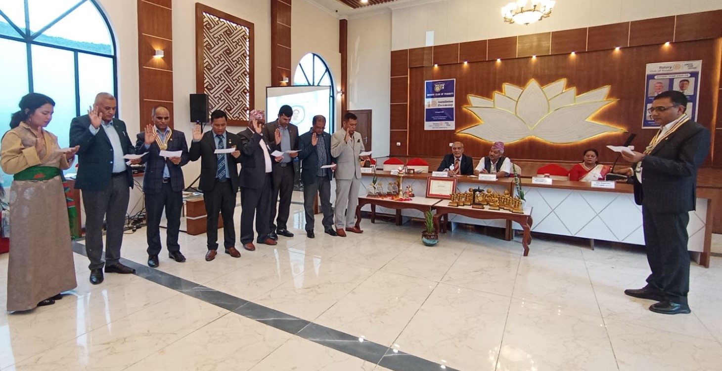 रोटरी क्लब अफ पनौतीका अध्यक्ष यतिराज अधिकारीको कार्यसमितिले गर्यो पदस्थापन